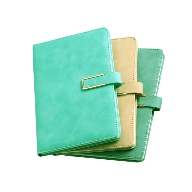 สมุดบันทึกปกแข็งพร้อมที่ใส่ปากกา